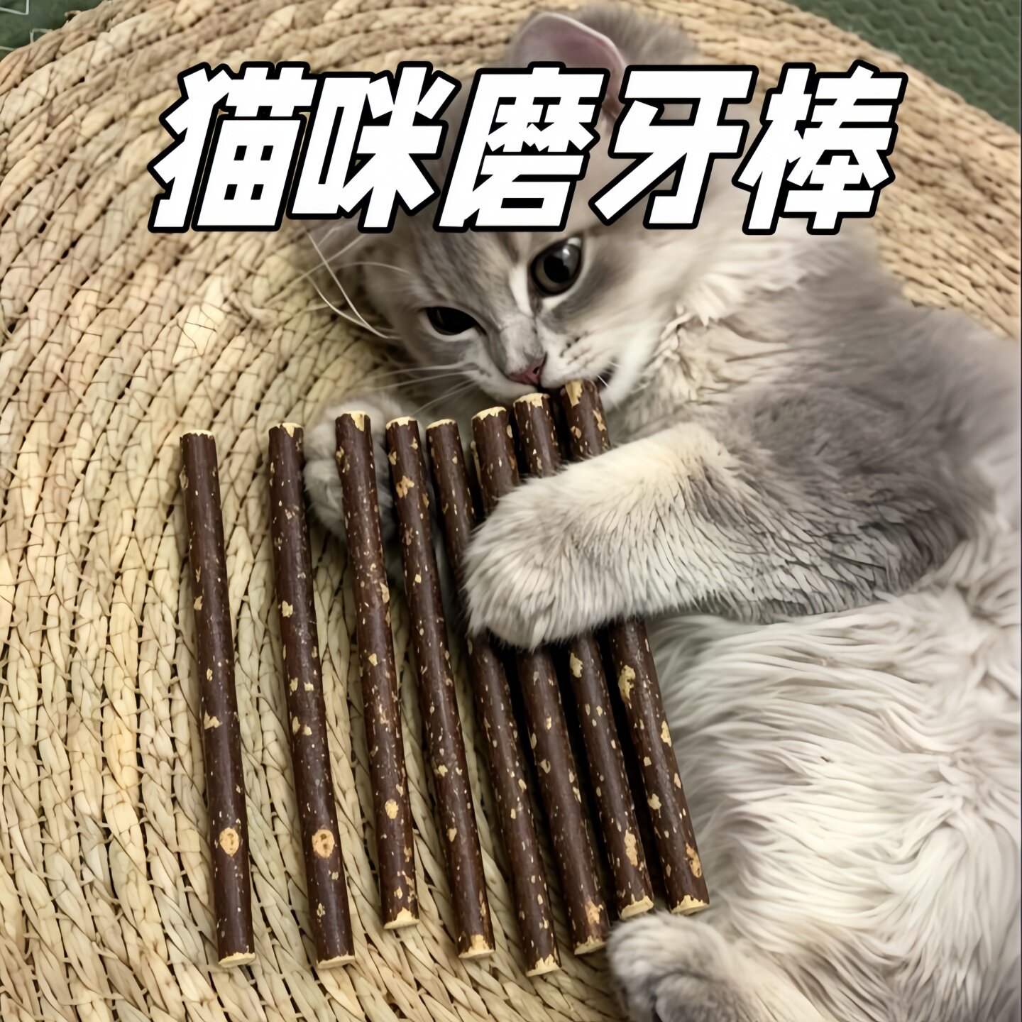 木天蓼猫咪磨牙棒洁牙自嗨