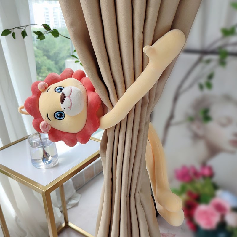 窗帘磁扣扎束带儿童绑饰卡通挂钩环一对装纱帘挂饰品点缀固定吸扣