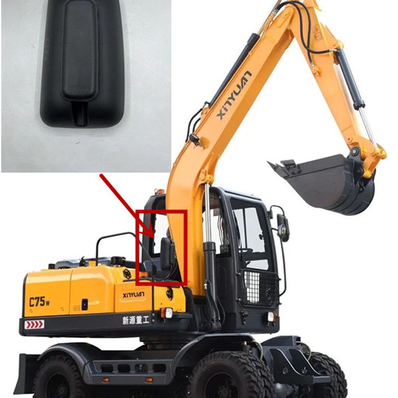 适配新源C70-C75-C85-C95胶轮式挖掘机驾驶室倒车镜后视镜反光镜