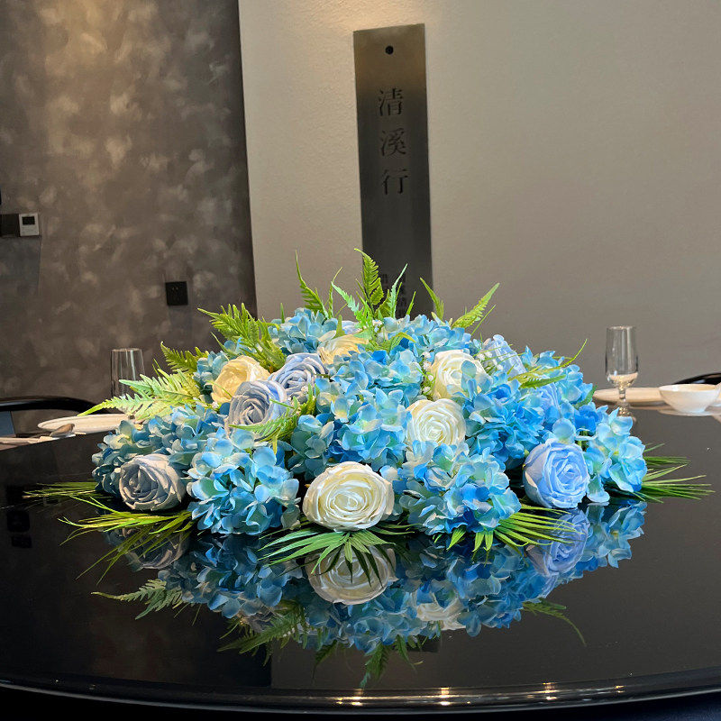 高档餐桌花酒店桌花摆件转盘装饰假花绢花餐厅大圆桌中间摆放台花,鲜花速递/花卉仿真/绿植园艺,仿真花,淘宝优惠券,粉丝福利购,淘宝优惠卷