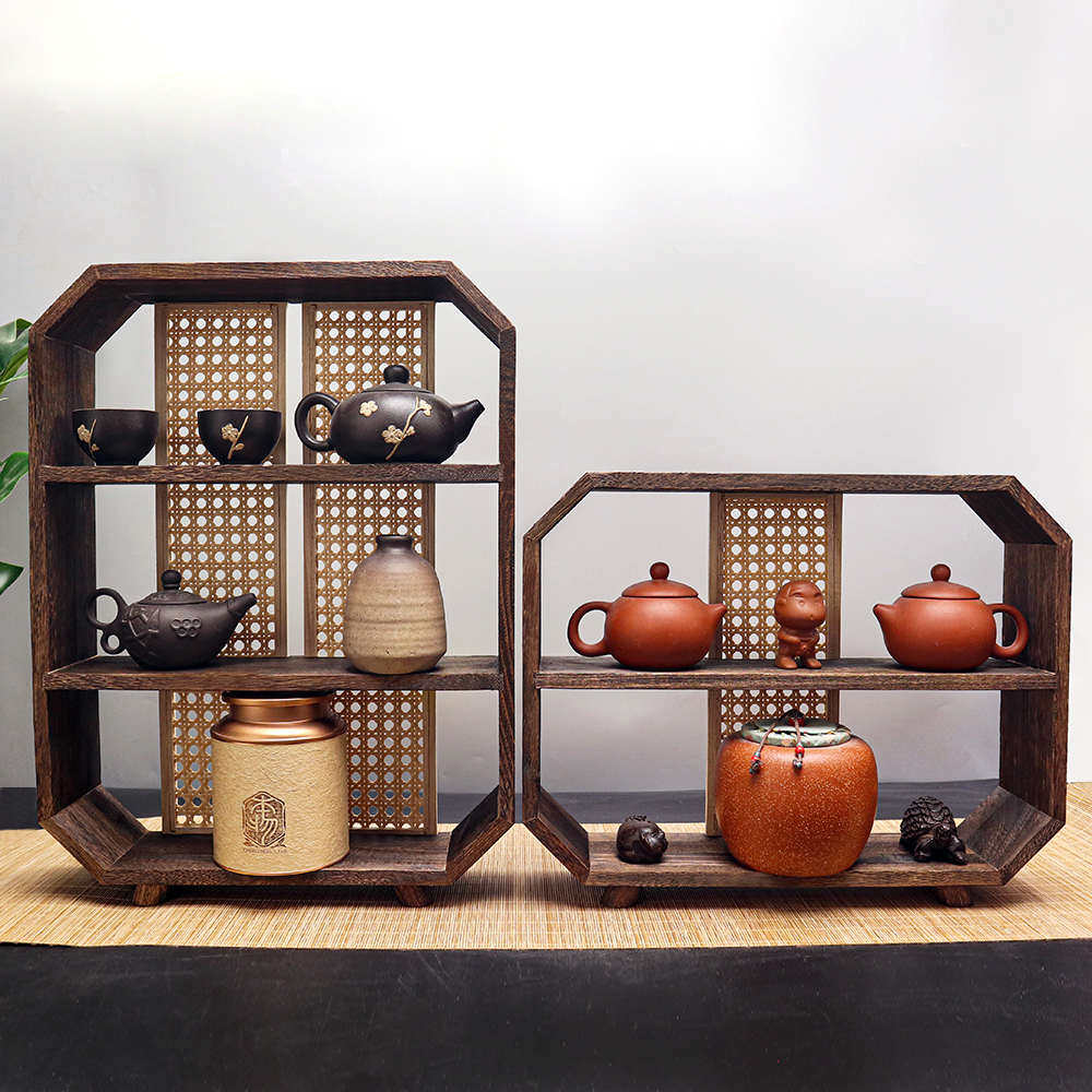 中式博古架小型多宝阁桌面茶壶茶具收纳架茶杯架子茶壶茶具置物架,住宅家具,多宝格/博古架,淘宝优惠券,粉丝福利购,淘宝优惠卷