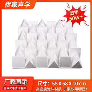 全频二次余数音响实木扩散板扩音影院录音棚隔音吸音声学材料泡沫