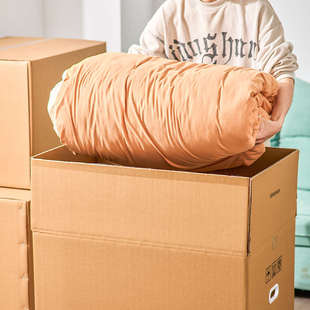 两个装搬家纸箱打包箱子整理专用收纳特大号加硬加厚装书带扣手