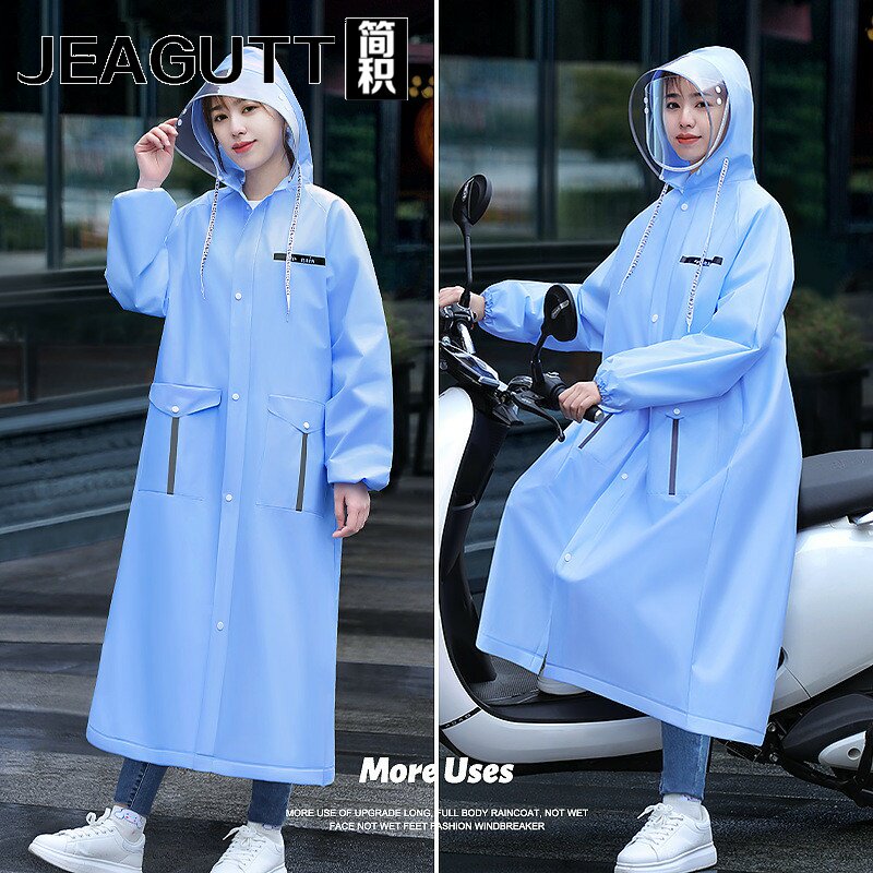 雨衣女式长款全身防暴雨2024新款时尚单人电动电瓶车男成人大雨披