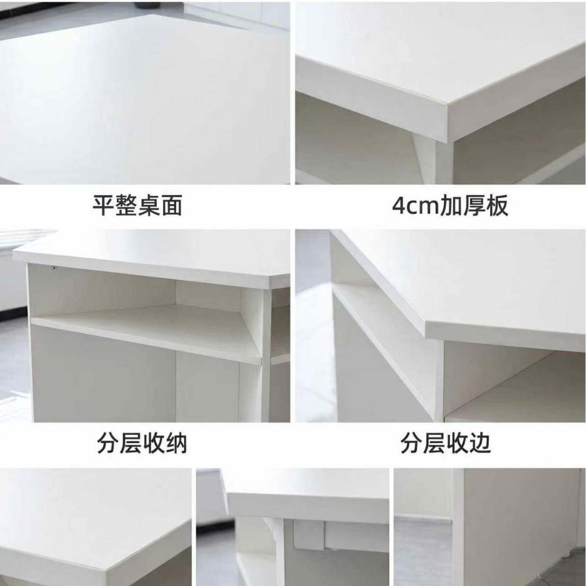 初高中六边形板式实训桌课桌组合桌团体活动培训书桌六边形学习桌