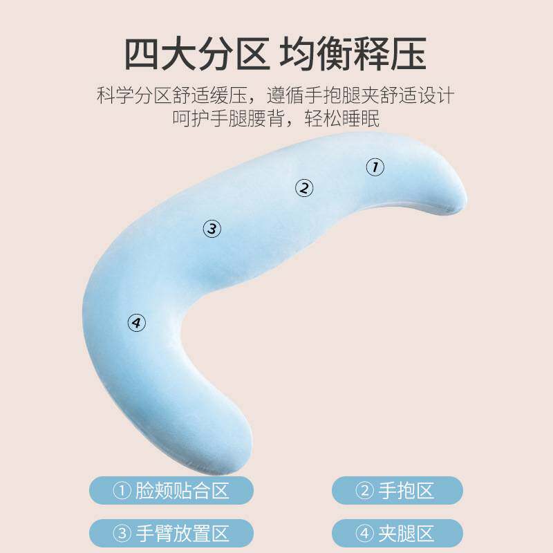 冰豆豆凉感睡觉孕妇夹腿学生宿舍人形大抱枕成人女生侧着睡专用