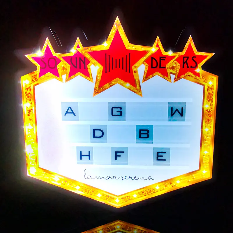 新款led发光星星手举牌酒吧发光换字牌子v广告牌气氛道具
