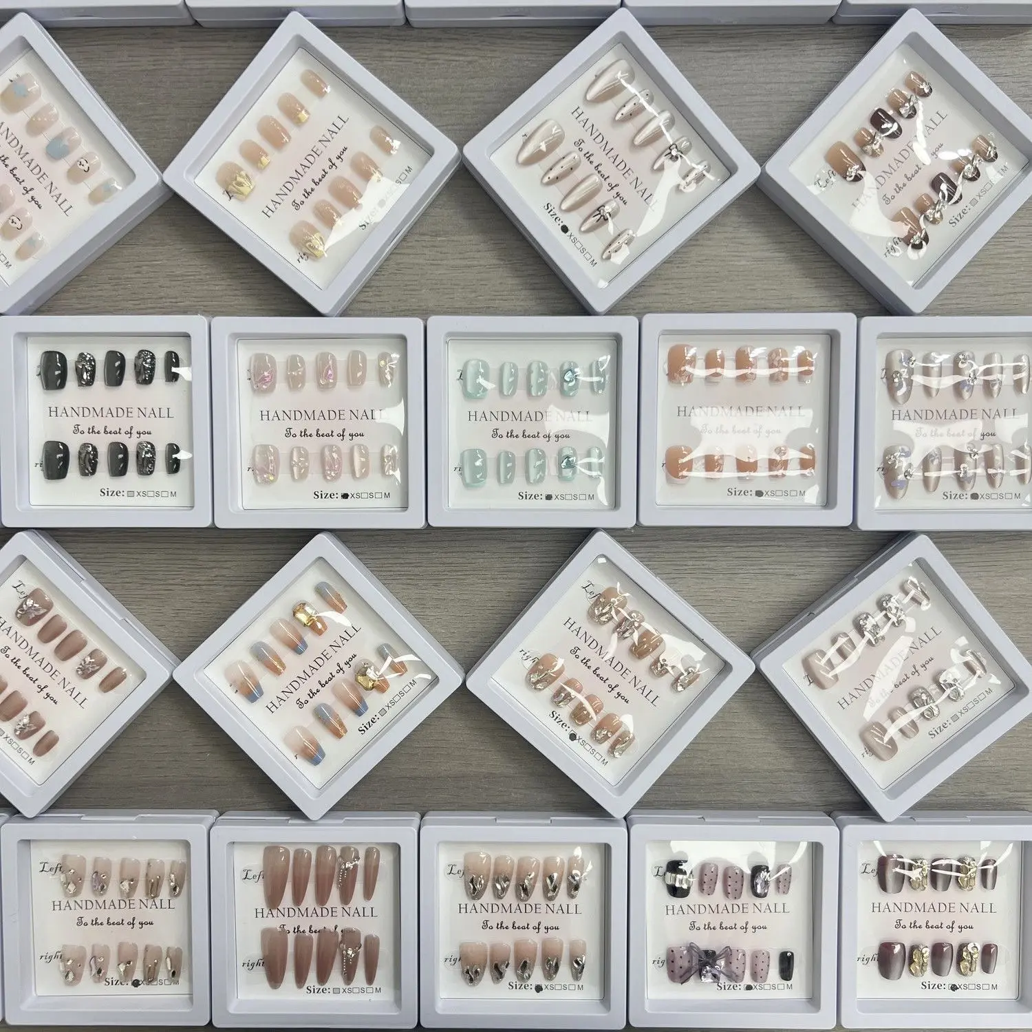 卖不完可退换摆摊夜市半手工穿戴甲美甲公主时尚简约可拆