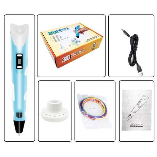 厂家直供二代3D打印笔立体画笔3D pen 4D打印笔儿童礼物玩具画笔