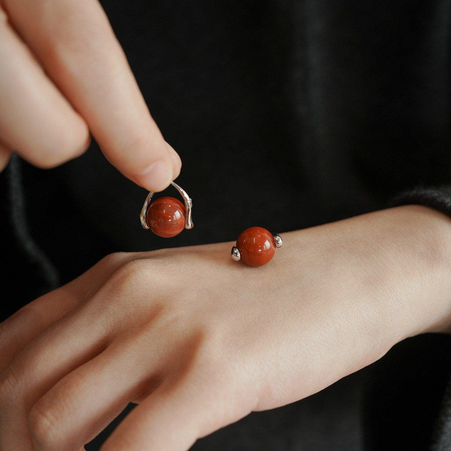 复古仿红玛瑙串珠耳钉女独特气质百搭耳环小众设计高级感新年耳饰,饰品/流行首饰/时尚饰品新,耳钉,淘宝优惠券,粉丝福利购,淘宝优惠卷