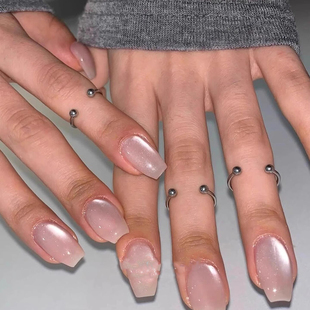 银色吉赛尔同款韩系开口戒指女叠戴指环小众设计轻奢高级感食指戒