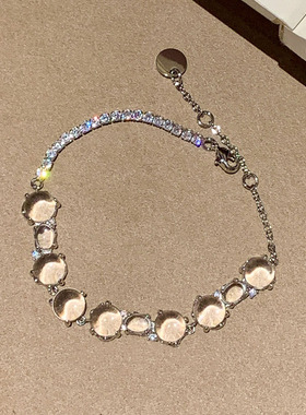 清冷感冰透小圆珠手链女