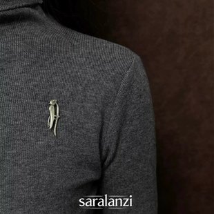 自由小鸟复古简约银色小鸟胸针女款精致独特个性时尚百搭大衣别针