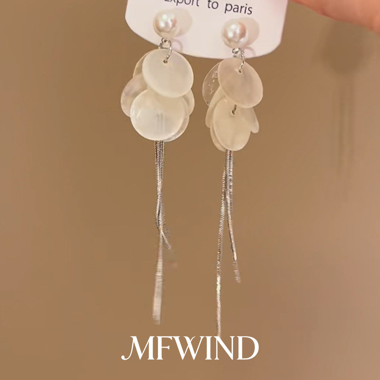 方圆脸仿珍珠圆片流苏耳钉女独特气质百搭时尚耳环小众高级感耳饰,饰品/流行首饰/时尚饰品新,耳环,淘宝优惠券,粉丝福利购,淘宝优惠卷