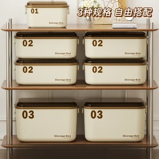 玩具收纳箱带盖加厚加硬玩具整理箱家用大号化妆品储物箱