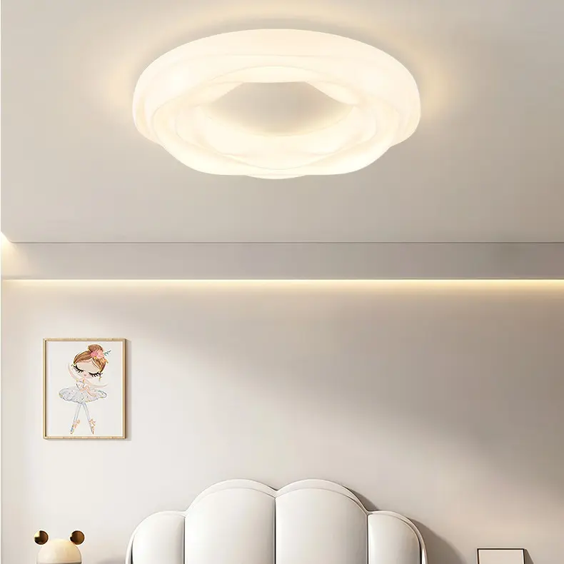 卧室奶油风全光谱云朵温馨创意简约卧室书房吊灯