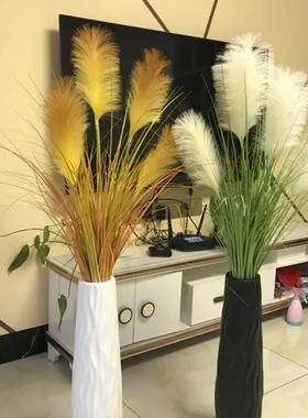 落地大花瓶高简约塑料白色黑色欧式居家摆件插花客厅装饰