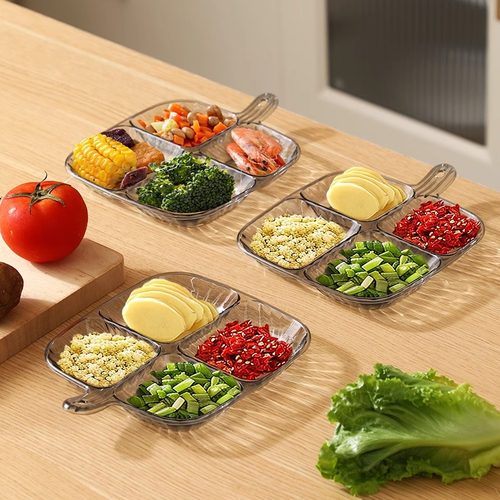 分格配菜盘四分格餐盘蘸料小碟