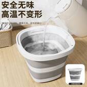 折叠水桶家用塑料桶宿舍折叠桶手提大小号旅行户外钓鱼便携式 水桶