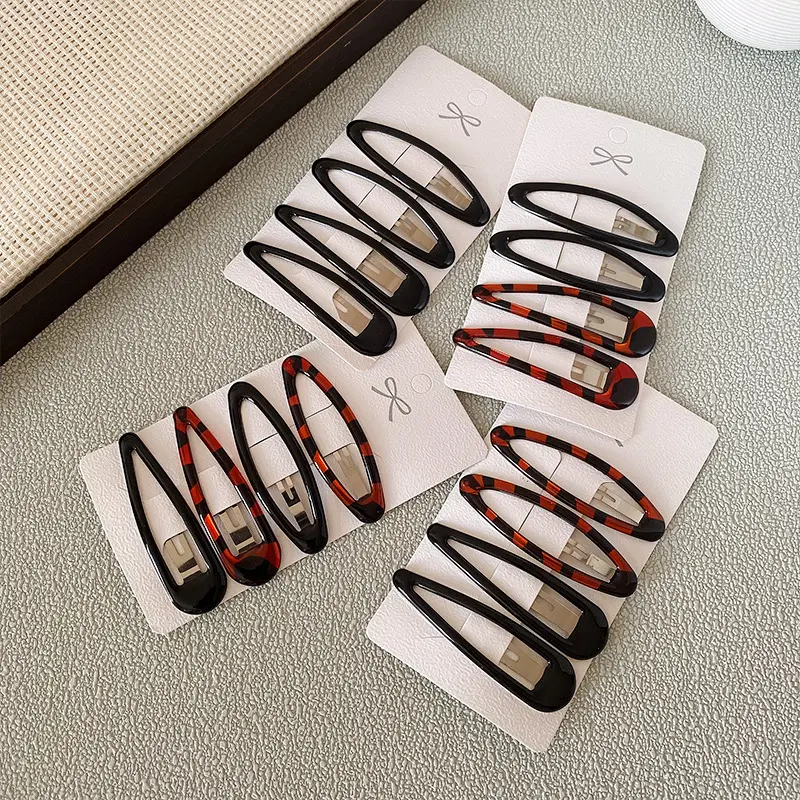 韩版简约套装发夹女生好看侧边刘海夹头饰可爱bb夹后脑勺发卡发饰