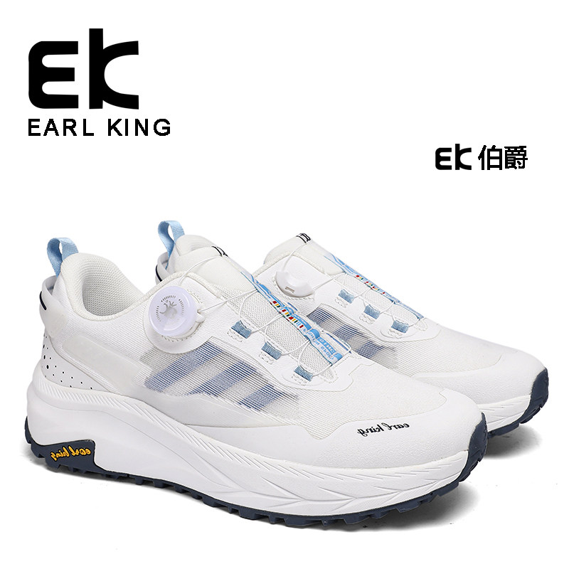 EARLKING男鞋夏透气防臭厚底女鞋2025新款小白潮流休闲碳板跑鞋子