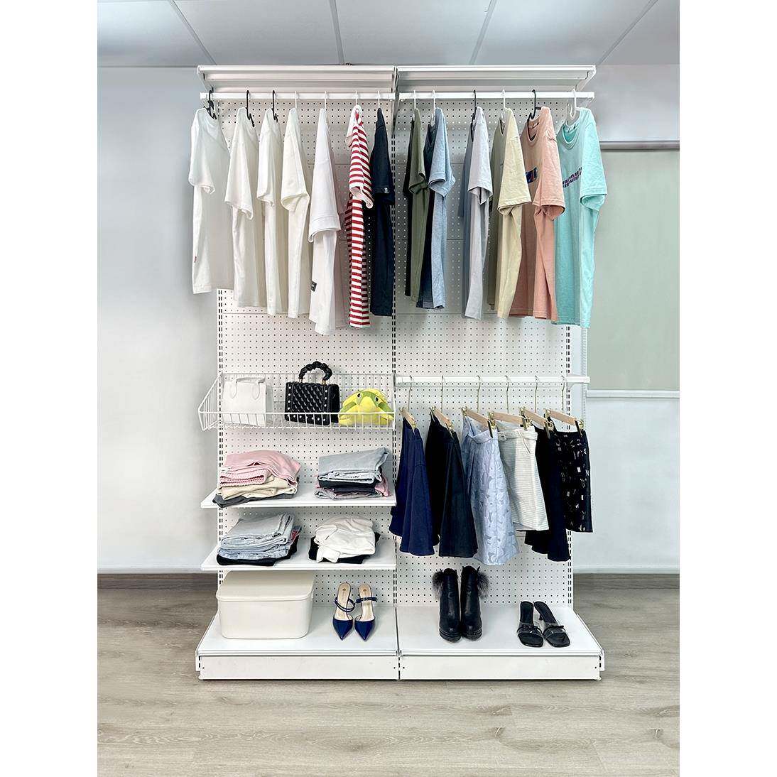 衣柜组装整装简易家用卧室小户型洞洞板免打孔独立衣橱出租屋