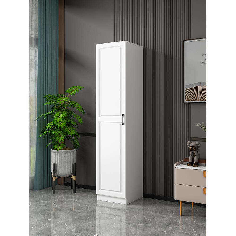 单门欧式小衣柜边柜立柜窄身柜现代简约阳台组合储物柜夹缝柜2米