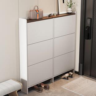 柜超薄2025新款 实木家门口入户鞋 17cm宽 柜简约现代15cm窄款 翻斗鞋