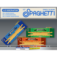 官方正版 lesserafim单曲专辑 SPAGHETTI LE SSERAFIM 周边小卡