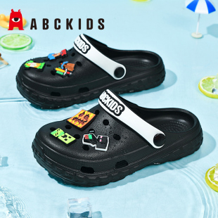 男女童拖鞋 世界防滑大童男孩凉鞋 夏季 我 新款 ABCKIDS儿童洞洞鞋