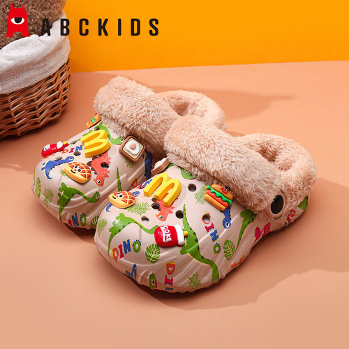 ABCKIDS儿童棉拖鞋2026冬季新款