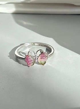 彩色缤纷开口戒指小清新时级感甜美复古百搭闺蜜戒指戒指/指环