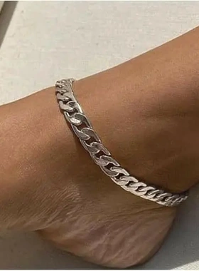 街拍单排钻锁骨链肩带 银色镶钻夜店晚宴颈长款吊坠项链 双色可选