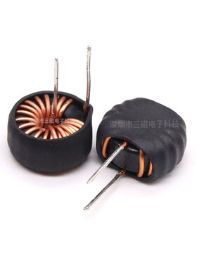 铁硅铝磁环电感 22ulH 33uh 47uh 38125 车充电源滤波插脚电感线