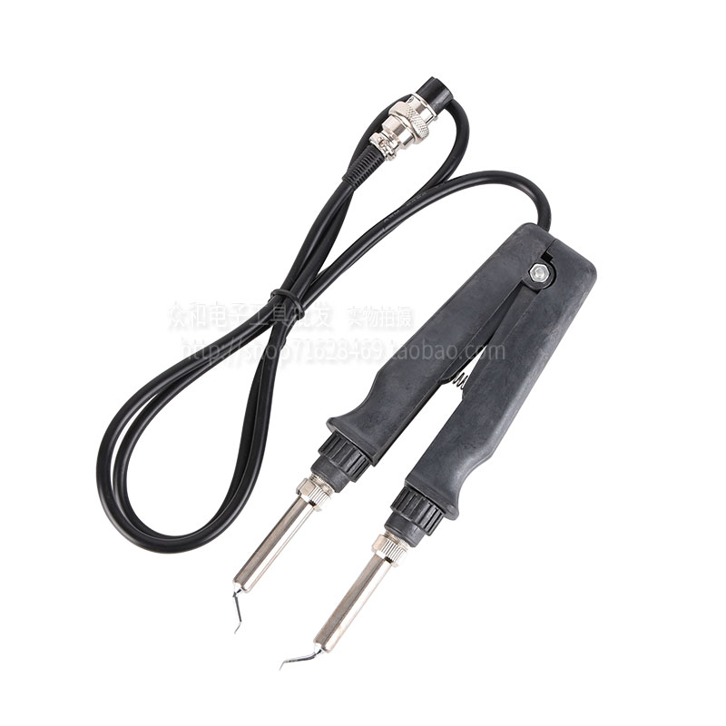 高迪恒温双烙铁焊台902t手柄夹镊子手柄七孔两用902焊台专用手柄