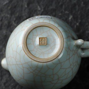 清沐堂主天青汝窑美人肩公道茶养开片陶J瓷功夫茶具分茶器公杯匀