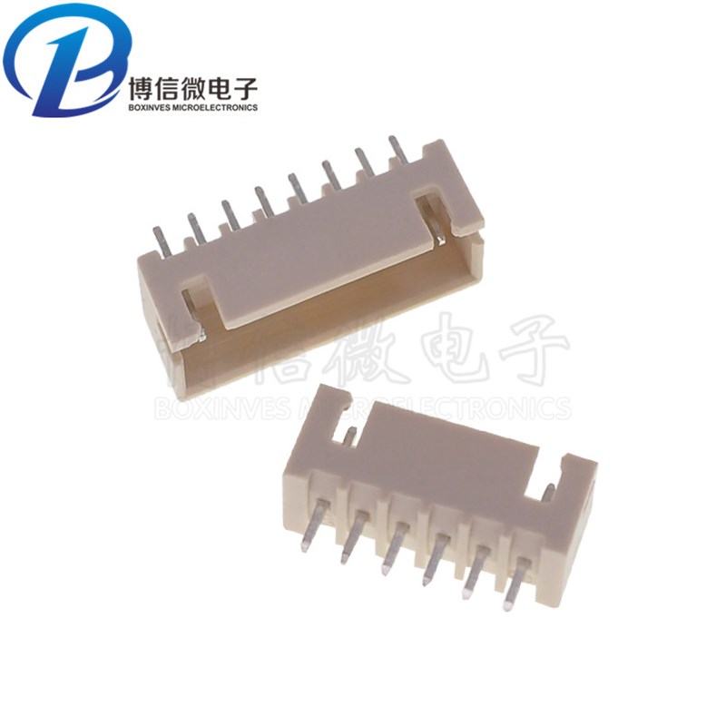 整包XH2.54 直/弯针 米黄色耐高温 阻燃插E座2P3P4P5P-12P 2.54mm