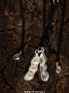 秋冬豌豆吊坠项链女配饰