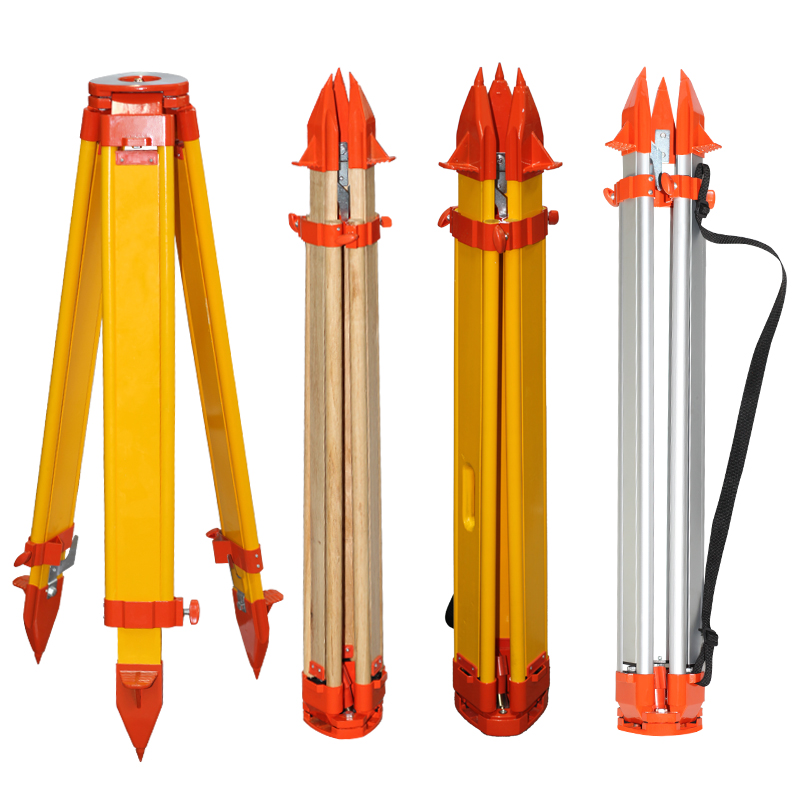 水准仪三脚架水平仪全站仪三脚架铝合金实木质P经纬仪测绘测量支