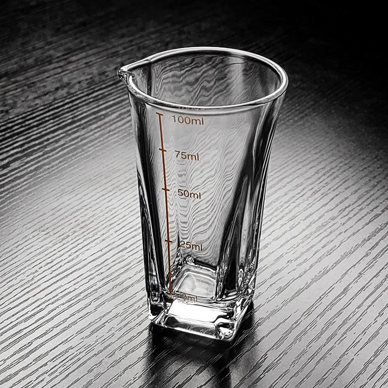 晶鑫餐具方形水晶玻璃小酒杯白酒B分酒器一口杯高级感精致商用家