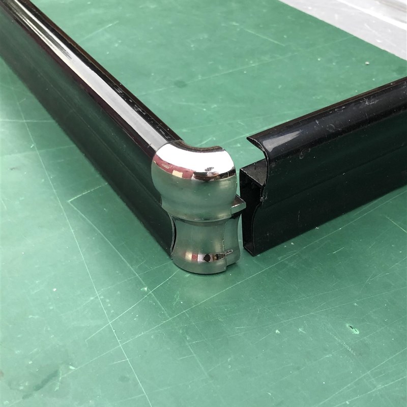 瓷砖橱柜台面封边条m铝合金下挂配件转角锌合金角码下挡水阴阳角