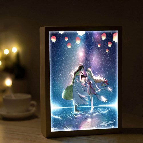 狐妖小红娘周边灯光画发光手办小夜灯桌面摆件二次元创意生日礼物