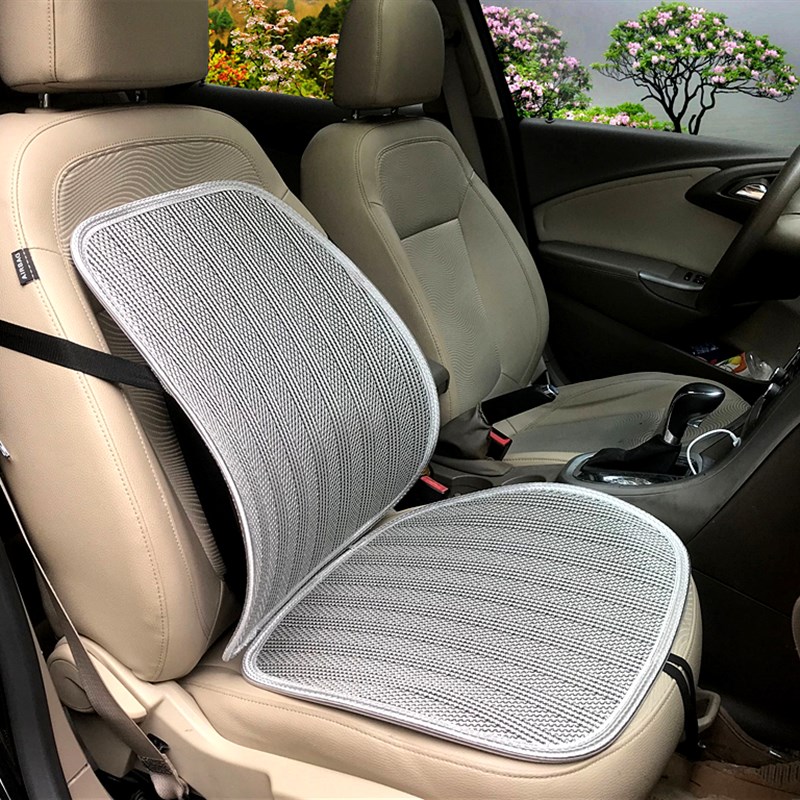 汽车腰靠护腰弧度可调夏季冰丝椅垫坐垫靠垫一体透气办公车用靠垫