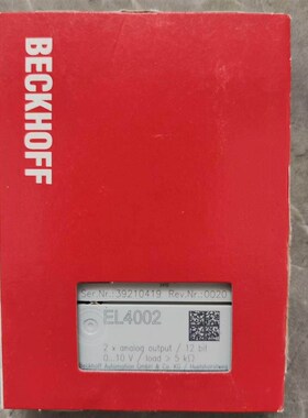 倍福EL4002带二维码