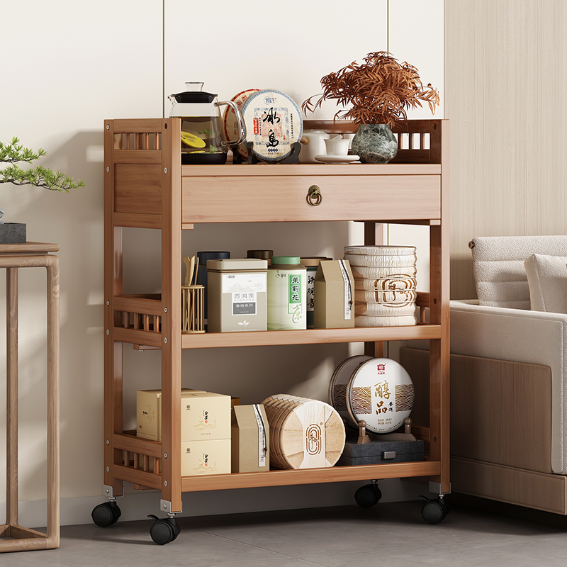 小推车茶几家用客厅现代简约2024新款小户型泡茶果盘高级感桌子