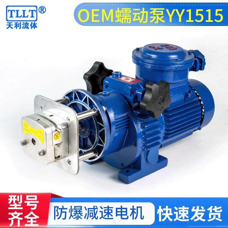 YY1515蠕动泵厂家直流有刷防爆减速电机化工实验室蠕动泵生产