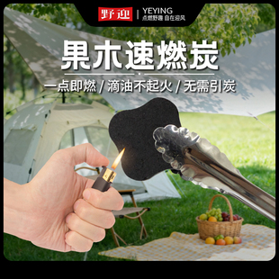 户外烧烤必备烧烤碳速燃炭炭炉室内无烟碳烧烤炉专用果木速燃炭