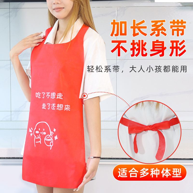 无纺布一次性围裙餐饮专用图片