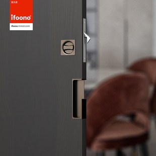 美式香槟金色口袋移门p拉手推拉门锁暗藏平移门锁嵌入式卧室门把