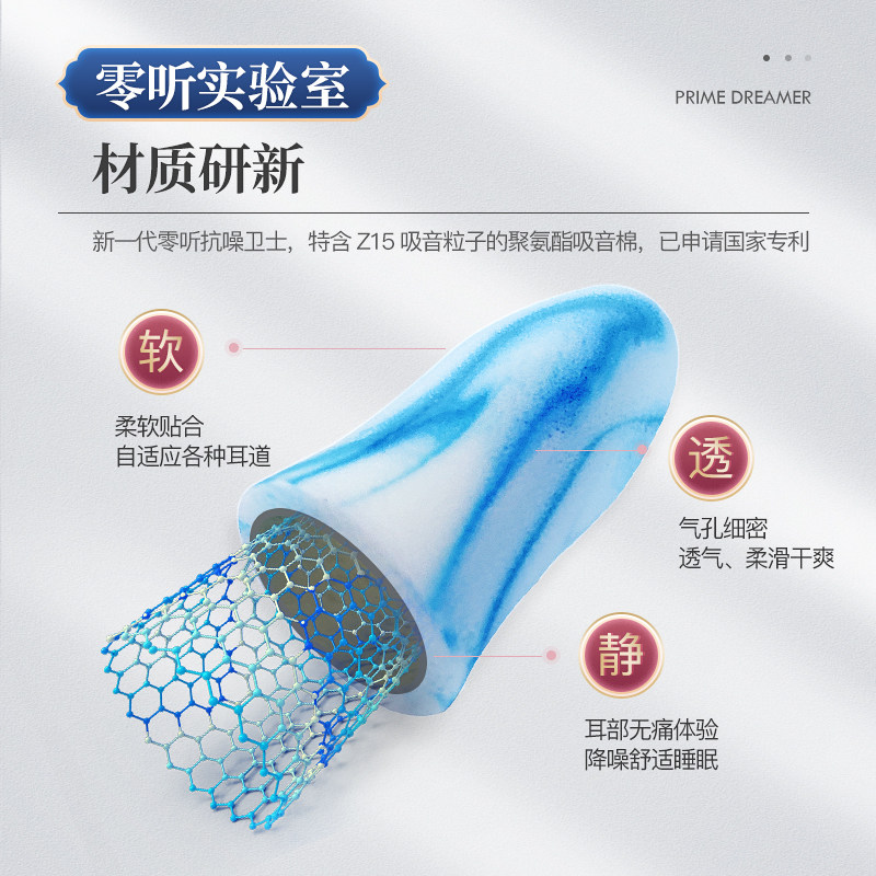 零听耳塞超级隔音睡眠睡觉防噪音降E噪打呼噜静音学生专用工作神